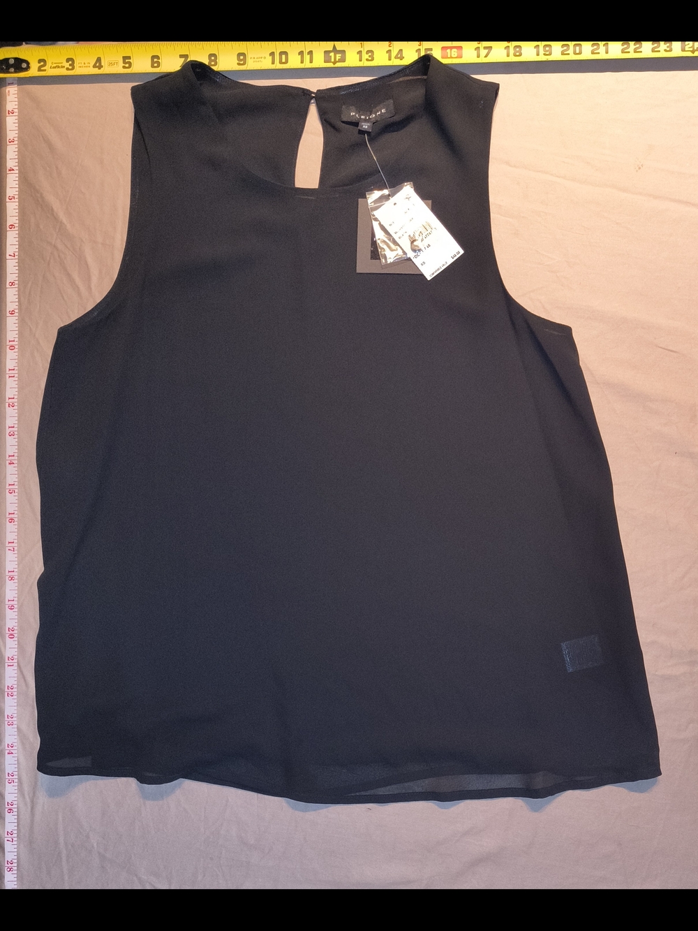 Pleione Black Sleeveless Camisole